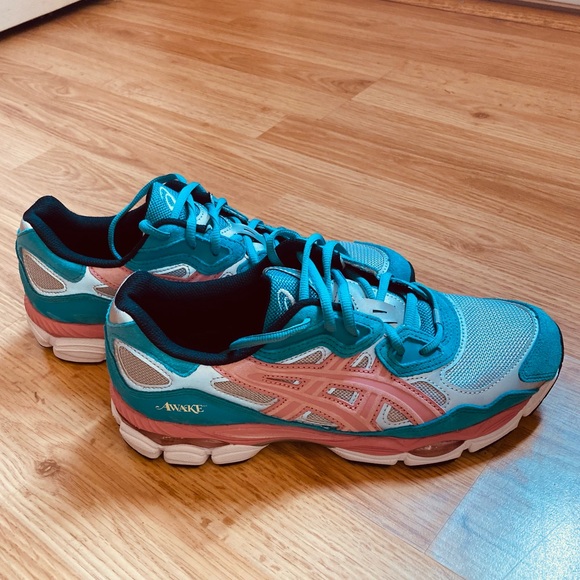 NWOT Sold Out ASICS Awake NY x Gel NYC Teal Pink Mens Unisex Sneakers 9 / 10.5 - Picture 2 of 13